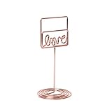 IKAAR Kartenhalter Fotohalter Clip Love Kartenhalter Hochzeit Platzkartenhalter Foto Memo Bilder Clip Zettelclip für Büro Wohnung Hochzeit Geburtstag