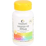 Vitamin K2 200μg - 100 Tabletten - natürliches Menaquinon MK-7 - hochdosiert & vegan | Warnke Vitalstoffe - Deutsche Apothekenqualität