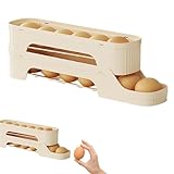 Eier Aufbewahrung Kühlschrank, 2-Tier Eierhalter Kühlschrank Eierbehälter Für Kühlschrank Eierhalter Stapelbarer Eier Organizer Automatische Eier Frische Aufbewahrungsbox