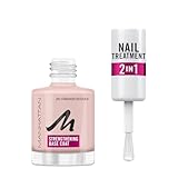 Manhattan Nail Treatment 2in1 Strengthening Base Coat, transparenter Nagellack zur Kräftigung der Nägel, 12 ml