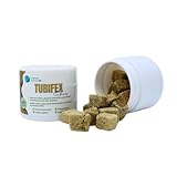 Tubifex Gefriergetrocknete Eimer, natürliches Futter für alle Arten von Aquarienfischen und Teichen, Premiumfutter, reich an Vitaminen und Proteinen, 50 ml