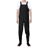 Wathose für Herren, PVC, wasserdicht, zum Angeln und Jagen, mit Stiefel, atmungsaktiv, für Angeln, Jagd, leichte Wathose für Damen und Herren, Stiefel, Fußwathose zum Angeln, Wathose für Herren,