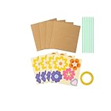 MianYaLi Künstliche Rosen in Vase, Tagesgeschenk, Papierbasteln für Kinder, machen Sie Ihren eigenen Blumenstrauß für Mama, Basteln, Klassenzimmer, Zuhause, lustige Aktivitäten, künstlicher Füllstoff