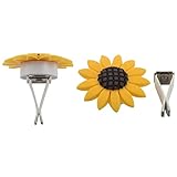 Wresetly 2 Stück Autozubehör, Sonnenblume, Lufterfrischer, niedlich, Clips, Sonnenblume, Dekoration, Geschenke, Sonnenblumen, Clip, Girasolen, Belüftung, Innenausstattung