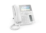 Snom D785 IP Telefon, SIP Tischtelefon Farbe + SmartScreen, 12 SIP-Identitäten, Sensorhakenschalter, Bluetooth, USB, 48 selbstbeschriftende Schlüssel (12 physische), Weiß, 00004392