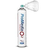 ProMedix PR-994 Tragbarer Sauerstoffinhalator 12L in der Dose o2 99,4% Universal Mundstück Inhalierbar