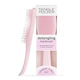 Tangle Teezer Ultimate Detangler Millennial Pink, Eine Haarbürste für trockenes & nasses Haar mit flachem Griff für idealen Halt