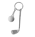 DonJordi Schlüsselanhänger Golfschläger mit Golfball - Das Geschenk für alle Golfspieler - Tolle Geschenkideen für Golfer