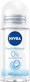 NIVEA Fresh Natural Deo Roll-On (50 ml), Deo ohne Aluminium (ACH) mit 48h Schutz und sanfter Pflege, Deodorant mit einzigartiger INFINIFRESH Formel und Meeresextrakten