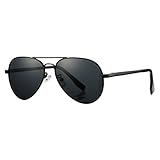 COASION Pilotenbrille Polarisierte Sonnenbrille klein für Herren Damen Polarisiert UV400 Schutz Retro Piloten Sonnenbrillen Vintage, 52MM