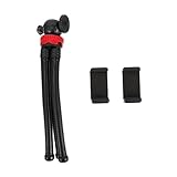 Mikikit 1Stk Octopus-Stativ handyhalter Broadcast-Stativ Telefonhalter Kamerastativ Mini-Stativ Tripod stative tragbares Videostativ Fotografie Stativ hochelastischer Kleber Black