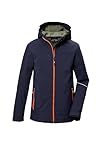 killtec Jungen Softshelljacke/Outdoorjacke mit Kapuze KOW 366 BYS SFTSHLL JCKT, dunkelnavy, 152, 42161-000