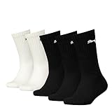 PUMA Unisex Kinder Crew Socken, Schwarz / Weiß, 35-38 EU