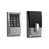 SCHLAGE BE499WBCEN625 Encode Plus Century WiFi Deadbolt Smart Lock Keyless Entry Touchscreen Türschloss, Helles Chrom