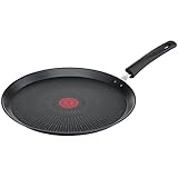 Tefal Unlimited On Crêpepfanne Induktion 28 cm, Pancake Pfanne mit kratzfester Titanium Antihaft-Beschichtung, Thermo-Signal bei idealer Brattemperatur, PFOA-frei, für alle Herdarten geeignet, G25939