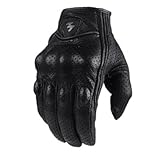 WANGSHAOWEI Motorradhandschuhe Perforierte Echtleder-Motorradhandschuhe Moto wasserdichte Handschuhe Motorradschutzausrüstung Motocross-Handschuhe Geschenk Motorrad Handschuhe(Perforation,XXXL)