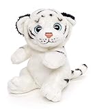 Uni-Toys - Weißer Tiger Plushie - 16 cm (Höhe) - Plüsch-Wildtier - Plüschtier, Kuscheltier