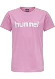 Hummel Unisex Kinder Hmlgo Kids Cotton Logo S/S T-Shirt, Cotton Candy, 164 EU