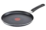 Tefal XL Force Crepepfanne 25cm, Antihaftversiegelung, nicht induktionsgeeignet, Pancake Pfanne mit Thermo-Signal bei idealer Brattemperatur, gleichmäßige Bratergebnisse, C38510