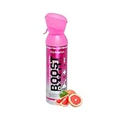 Boost Oxygen Sauerstofflasche für Unterwegs mit 95% Sauerstoff - 1x5L Sauerstoffdose mit Sauerstoffmaske für mehr als 100 Inhalationen - mobiler Sauerstoff Inhalator (Rosa Grapefruit Geschmack)