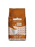 Lavazza, Crema e Aroma, Arabica und Robusta Kaffeebohnen, Ideal für Espressomaschinen, mit Schokoladigen Aromen, Reicher und Vollmundiger Geschmack, Intensität 8/10, Mittlere Röstung, 1 kg Packung