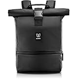 HEAVER® Rolltop Rucksack –Super praktischer Daypack- Ergonomischer u. sicherer Transport deiner Gegenstände und Laptop bei jedem Wetter- Damen/ Herren