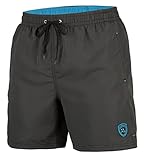 Zagano Adam Lipski Badehose Herren Schwimmhose Herren Badeshorts Herren Badehose Herren lang Grey grau anthrazit, 5106 Gr. 3XL