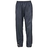 Trespass Qikpac Pant, Flint, L, Kompakt Zusammenrollbare Wasserdichte Regenhose mit 3 Taschenöffnungen für Damen und Herren / Unisex, Large, Grau