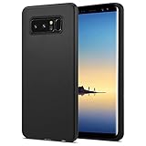 Posdou Hülle für Samsung Galaxy Note 8 Handyhülle, Ultradünne Weich TPU Silikonhülle Kompatible mit Samsung Note 8, Stoßfest Anti-Scratch Gummi Matt Case Cover für Galaxy Note 8 Schutzhülle, Schwarz