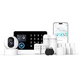 PG103 Home Security Alarmsystem, 8 Pack GSM Alarmsystem mit T53A Kamera, Telefon APP Alert Kompatibel mit Alexa, Keine monatlichen Gebühren