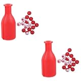 Yardwe 2 Sätze Billardzubehör Snooker-Flasche Party-Billard-würfel-Requisiten Billardstütze Aus Kunststoff Shaker-Flasche Requisiten Für Billardflaschen Billardspielwürfel Plastik Rot