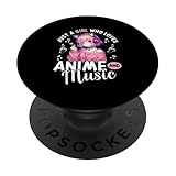 Nur ein Mädchen, das Anime und Musik liebt Japanese Chibi Teen PopSockets Klebender PopGrip