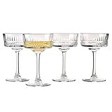 Pasabahce Elysia Sektgläser - 260 ml, Set aus 4 Stück, Hochzeit Sektgläser für Brautparty, Kristallklare Champagnergläser, Cocktailgläser für festliche Anlässe und Partyabende