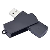 Aufnahmegerä USB Digitaler Voice Recorder Geräuschaktivierte Aufnahmegerät Diktiergeräte (64G) mit Voice Activated für Vorträge Meeting Interview Vorlesung (Black) (Black)