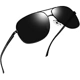 Joopin Pilotenbrille Sonnenbrille Herren und Schwarze Fliegerbrille Polarisiert Sonnenbrille Klassisch UV400 mit Metallrahmen für Fahren