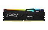 Kingston FURY Beast Schwarz RGB EXPO 64GB (2x32GB) 6000MT/s DDR5 CL36 DIMM Desktop Gaming Speicher Kit mit 2 - KF560C36BBEAK2-64