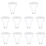 Oaomi led lampe GU10 LED 2700K 5W Ersetzt 50W Halogen Leuchtmittel GU10 LED Warmweiss,10er Pack, Nicht Dimmbar Reflektorlampen, Flimmerfrei Strahler, Abstrahlwinkel 120° Spot Birnen(GU10-1)