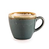 Olympia Kiln GP344 Ocean Espresso-Tasse, Porzellan, Blau, 6 Stück