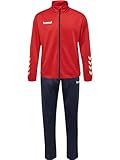 hummel 205876 Herren Ensemble Promo Poly Track Suit, Rouge/bleu Marine, L EU