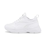 PUMA Damen Cassia Sneaker, White White Team Gold, 38.5 EU