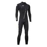 Ultra-Stretch-Neoprenanzug, 3 mm, Frontreißverschluss, Ganzkörper-Tauchanzug, Einteilig, für Männer und Frauen, Schnorcheln, Tauchen, Schwimmen, Surfen (Herren, XXL)