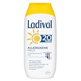 Ladival Allergische Haut Sonnenschutz Gel LSF 20 – Parfümfreies Sonnengel für Allergiker – ohne Farb und Konservierungsstoffe – wasserfest – 1 x 200 ml