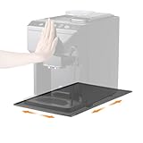 AIEVE Unterlage Silikonmatte für Kaffeemaschine Kaffeevollautomat Kaffeemühle kompatibel mit De Longhi Magnifica und Philips LatteGo usw. Anti-Rutsch 48 x 30 cm Silikonunterlage (Grau)