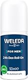 WELEDA Bio Men 24h Deo Roll-on, natürliches Naturkosmetik Deodorant mit einem herben Duft und Frische, wirksamer Schutz vor Körpergeruch, 24 Stunden zuverlässig ohne Aluminium (1 x 50 ml)