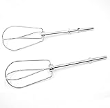 Kellegour 2 Stück Schneebesen aus Edelstahl,Rührbesen für Handmixer,Handmixer Zubehör set,Ersatz Schneebesen Kompatibe für Rühren,Eier Schlagen,Creme