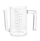 MasterClass Glas-Saucen-/Fettabscheider-Kanne, 450ml / 2 Tassen / 16 fl oz Fassungsvermögen, 7,9 x 14,5 x 12,5 cm