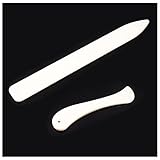 2Pcs Papier Bonefolder Falzbein Knochen Ordner Papier Knochen Buchbinderei Falten Rillwerkzeug,Aus Knochen präzisen Falten von Papier oder leichtem Karton und zur Lederverarbeitung