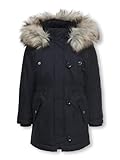 ONLY Mädchen Only Girl Lang 158night Sky Parka, Night Sky, 158 EU