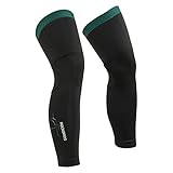 ROCKBROS Fahrrad Armlinge/Beinlinge Winter Thermo Armwärmer/Beinwärmer Rutschfest Arm Sleeves und Knieschutz für Radfahren, Laufen Herren/Damen S-3XL (1 Paar)