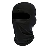 fuinloth Sturmhauben, Gesichtshaube, Skimaske, Hals Gaiter, UV-Schutz, Motorrad- und Fahrrad-Gesichtsmaske, Balaclavas für Herren/Damen Schwarz